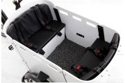 Front cargo box and passenger seat